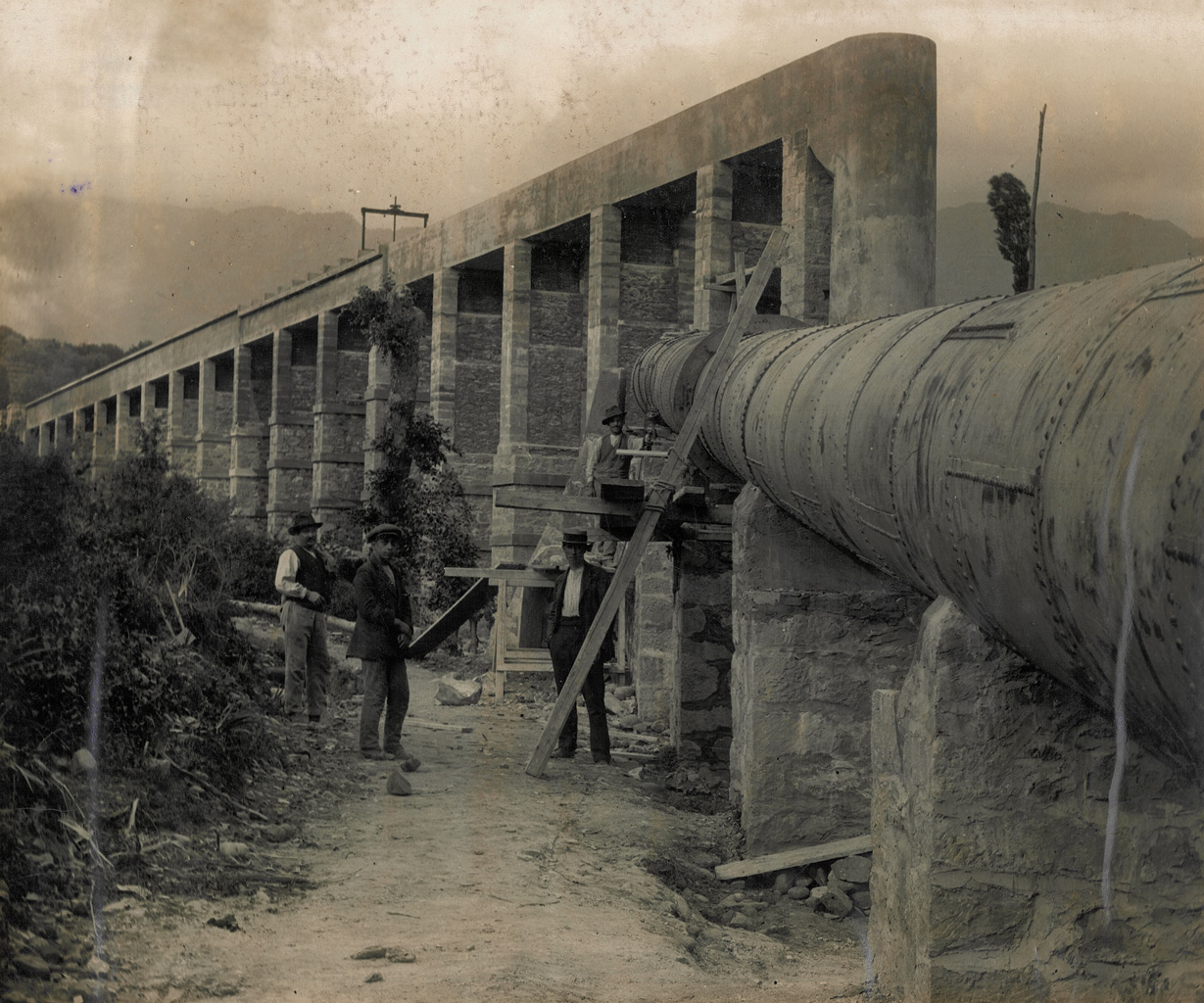 1913 - Centrale idroelettrica Bagnone - Canale e condotta forzata