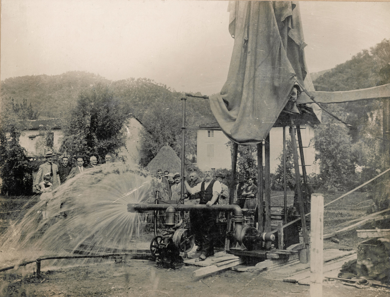 1924 - Acquedotto Caamaiore - Prova primo pozzo loc frati di Camaiore