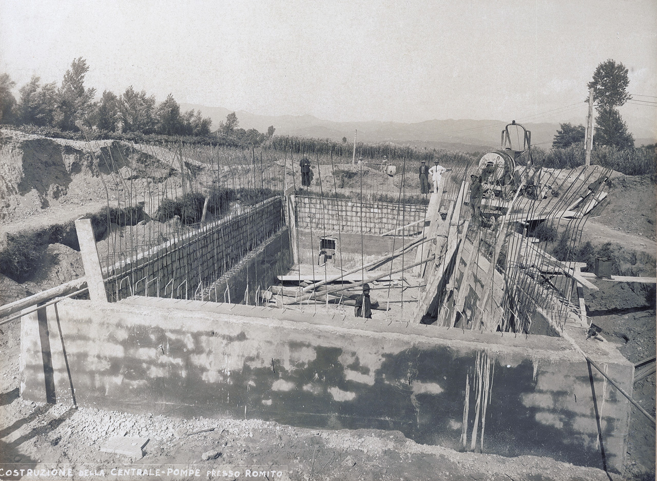 1924 - Acquedotto di Lerici - Centrale pompe Romito Magra - Costruzione