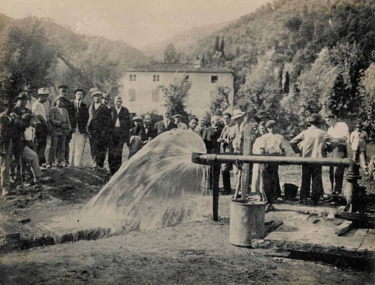 1929 - Prova primo pozzo località Frati di Camaiore
