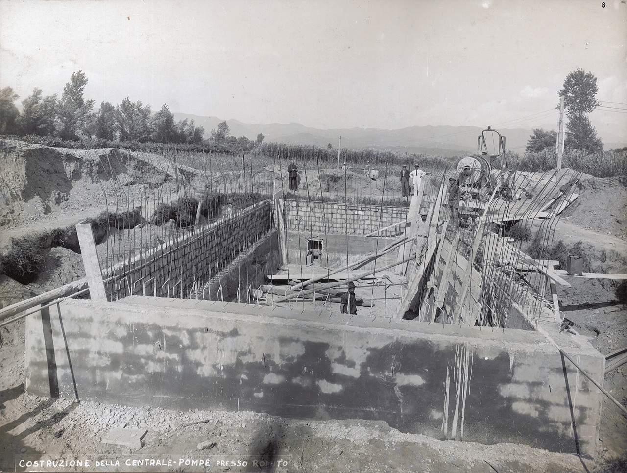 1924 - Acquedotto di Lerici - Centrale pompe Romito Magra - Costruzione